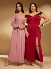 1pc One Shoulder Ruched Bridesmaid Dress